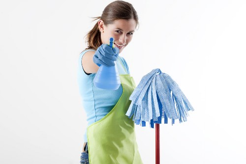 Professional Chiswick carpet cleaners working on a deep carpet cleaning job