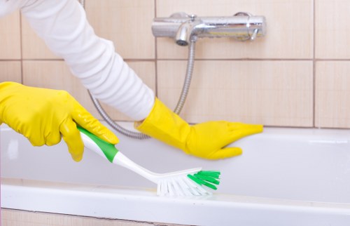 Experienced carpet cleaner restoring carpets in a busy Chiswick home or office